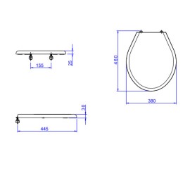 Assento Plastico Izy/Ravena Deca AP.01.17