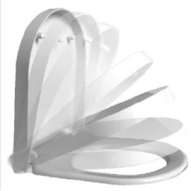 Assento Termofixo Slow Close e Easy Clean Quadra/Piano Deca AP.336.17