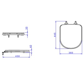 Assento Vogue Plus Poliester Deca AP.51.17