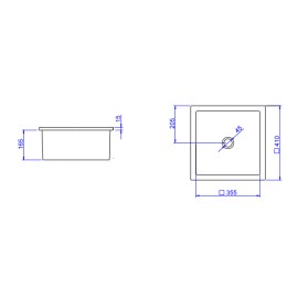 Cuba Sobrepor Quadrada Série Trio Deca L.700.17
