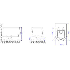 Bacia Convencional Suspensa Link Deca P.232.17