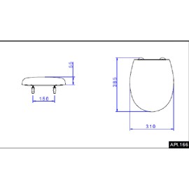 Assento Infantil Studio Kids(polipropileno)Slow Close Deca API.166.17