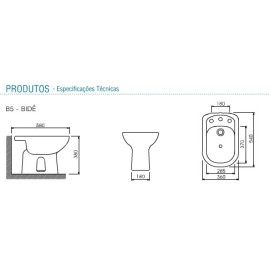 Bidê Com Três Furos Vogue Plus Deca B.5.17