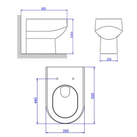 Bacia Convencional Carrara Deca P.60.17