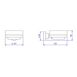 Saboneteira De Parede C/ Louça Slim Deca 2011.C.SLM