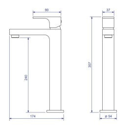 Misturador Monocomando Lavatório Bica Alta Unic Deca 2885.C90