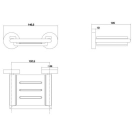 Saboneteira da linha Disco Deca 2010.C.DSC
