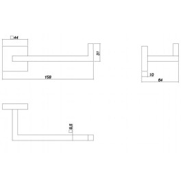 Papeleira da linha Clean Deca 2020.C.CLN