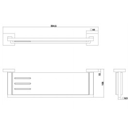 Prateleira da linha Clean Deca 2030.C.CLN