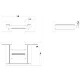 Saboneteira da linha Clean Deca 2010.C.CLN