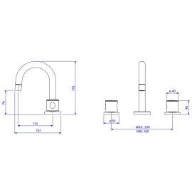 Misturador Lavatorio Mesa Aspen Deca 1877.C35