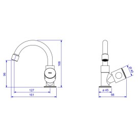 Torneira Lavatorio Mesa Aspen Deca 1196.C35