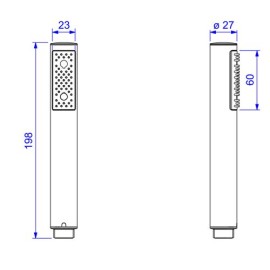 Ducha Manual Cilíndrica Deca 4806.C.CIL