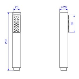 Ducha Manual Quadrada Deca 4806.C.QUA