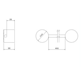 Porta Toalha Barra Flex Deca 2040.C.FLX