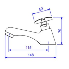 Torneira Lavatorio Mesa Bica Baixa Max Deca 1197.C34
