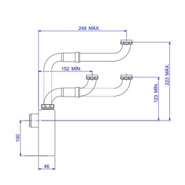 Sifão Articulado Para Lavatório 1x1.1/2 Deca 1682.C.100.112