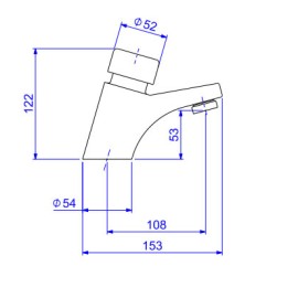 Torneira Lavatorio Mesa Fechamento Automatico DECAMATIC Deca 1170.C