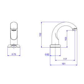Torneira Acionamento Com Sensor Decalux Bivolt Deca 1180.C