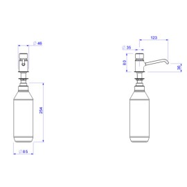 Dispensador para sabão líquido decamatic Deca 2015.C