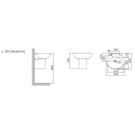 Lavatorio Spot Deca L.39.17 Lavatorio Spot Deca L.39.17