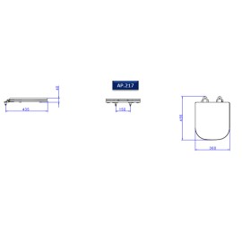 Assento Deca Poliester Slow close Quadra/Polo/Unic AP.217.17