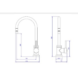Misturador Monocomando Cozinha Spin Bica redonda Deca 2271.C72