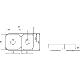 Cuba Embutir Isis 2C 34-28 BS Inox Natural