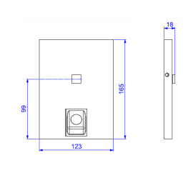 Acabamento p/ base de Valvula Descarga Hydralux Duo 4900.C.HLX.DUO