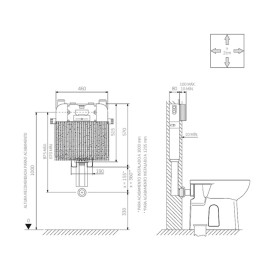 Caixa de Descarga Embutida Mecanica Alvenaria/Drywall Bacia Piso Deca 2500.CX.MC.AF