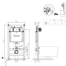 Caixa de Descarga Embutida Mecanica DryWall Bacia Suspensa Deca 2502.CX.MC.AF