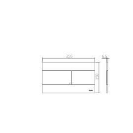 Acabamento para caixa de descarga embutida Mecanica Slim Branco Duo 4900.E.HSL.DUO.BR
