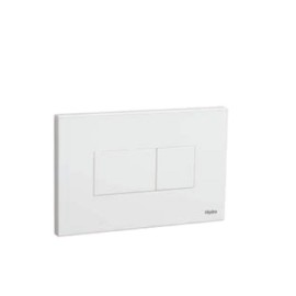 Acabamento para caixa de descarga embutida Pneumatica Quadra Duo branco 4900.E.HQD.DUO.BR