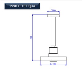 Chuveiro Deca Acqua Plus Com Tubo Teto 1990.C.TET.QUA