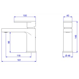 Misturador Monocomando Deca lavatorio Drop 2875.C91