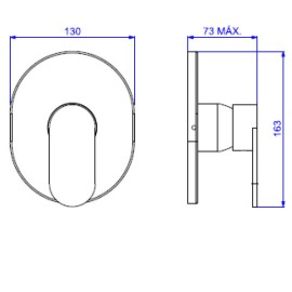 Acabamento Monocomando Ducha Higienica Drop 4993.C91.ACT