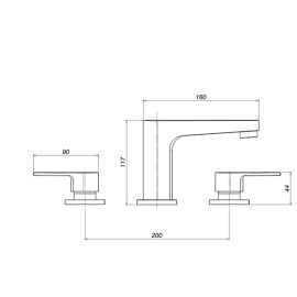 Misturador Mesa Level Deca 1875.C26