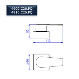 Acabamento de pressão(chuveiro)ate 1pol Level Deca 4916.C26.PQ