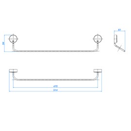 Porta Toalha Net Deca 2040.C01