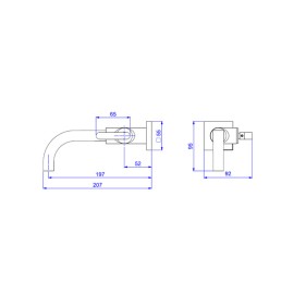 Torneira Deca lavatorio Parede Soul 1178.C38