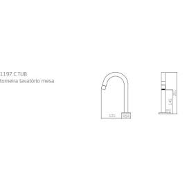 Torneira Tube bica baixa Deca 1197.C.TUB